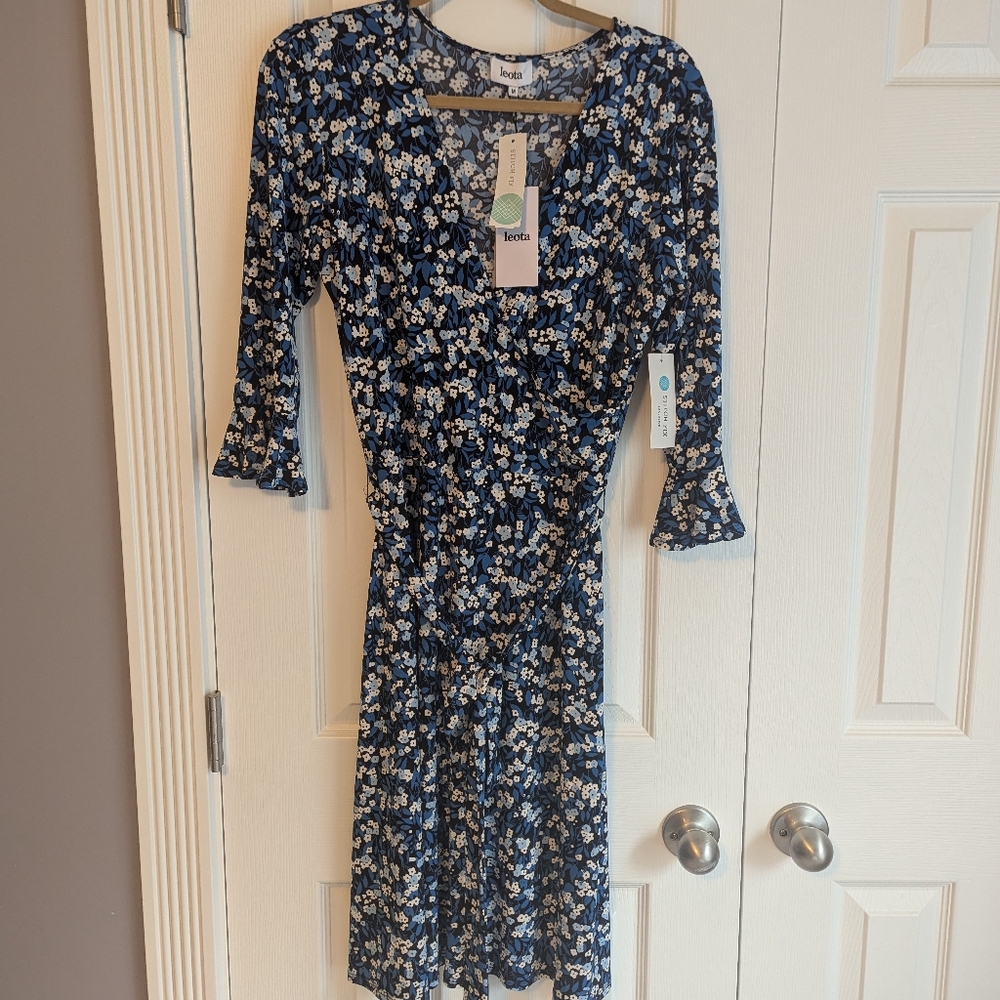 Leota Ryann Faux Wrap Knit Dress